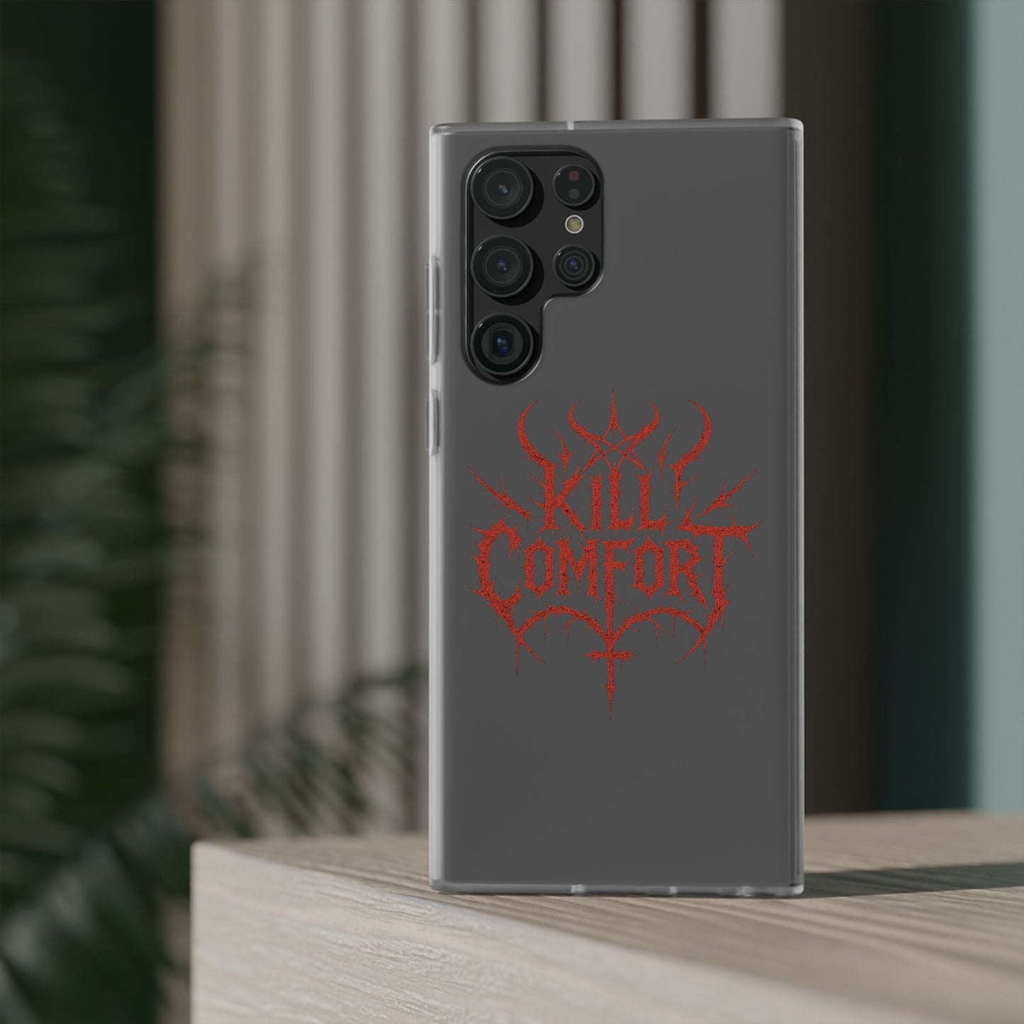 Edgy Flexi Cases for Tough Love | Gothic Phone Cover, Grunge Gift, Alternative Style, Unique Design, Kill Comfort