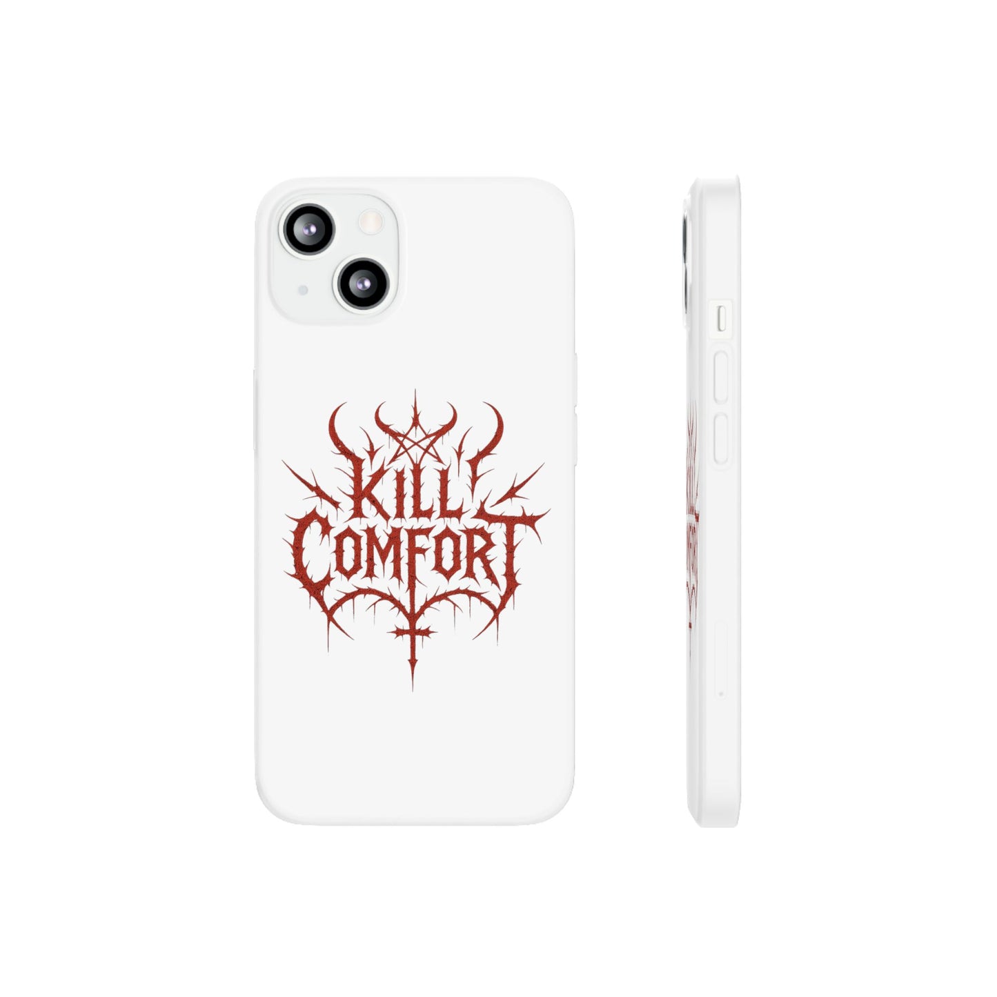 Edgy Flexi Cases for Tough Love | Gothic Phone Cover, Grunge Gift, Alternative Style, Unique Design, Kill Comfort