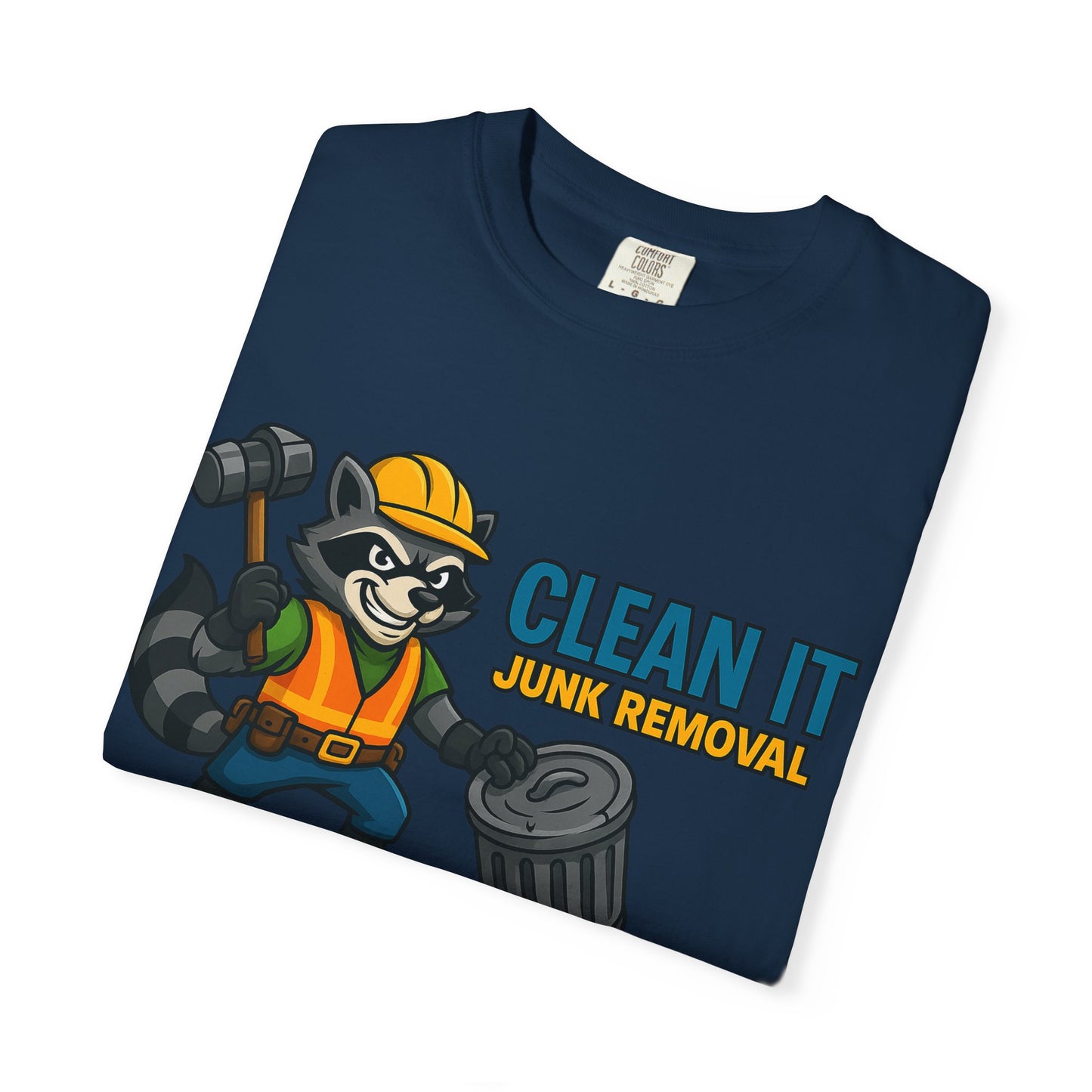 Playful Junk Removal T-Shirt, Gift for Cleanliness Advocates, Green Clean Theme, Eco-Friendly Apparel, Fun Workwear, Unique Gift Idea