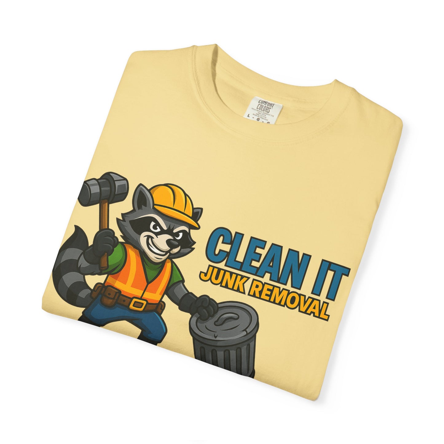 Playful Junk Removal T-Shirt, Gift for Cleanliness Advocates, Green Clean Theme, Eco-Friendly Apparel, Fun Workwear, Unique Gift Idea
