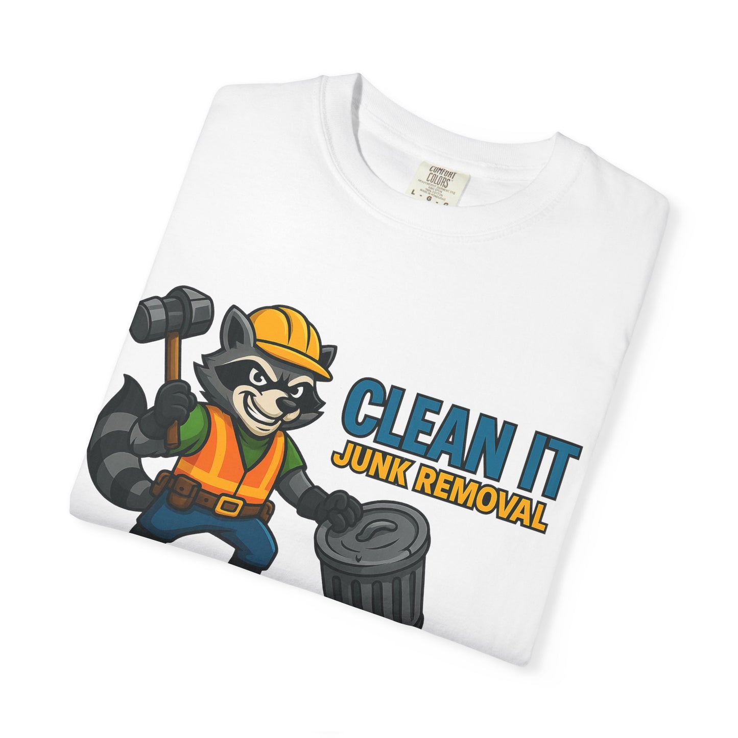 Playful Junk Removal T-Shirt, Gift for Cleanliness Advocates, Green Clean Theme, Eco-Friendly Apparel, Fun Workwear, Unique Gift Idea