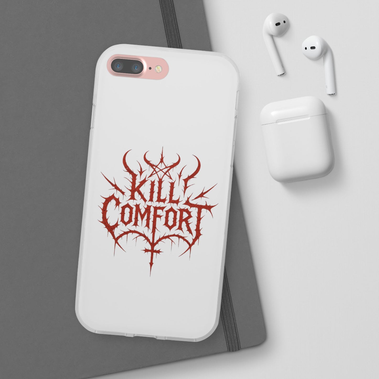 Edgy Flexi Cases for Tough Love | Gothic Phone Cover, Grunge Gift, Alternative Style, Unique Design, Kill Comfort