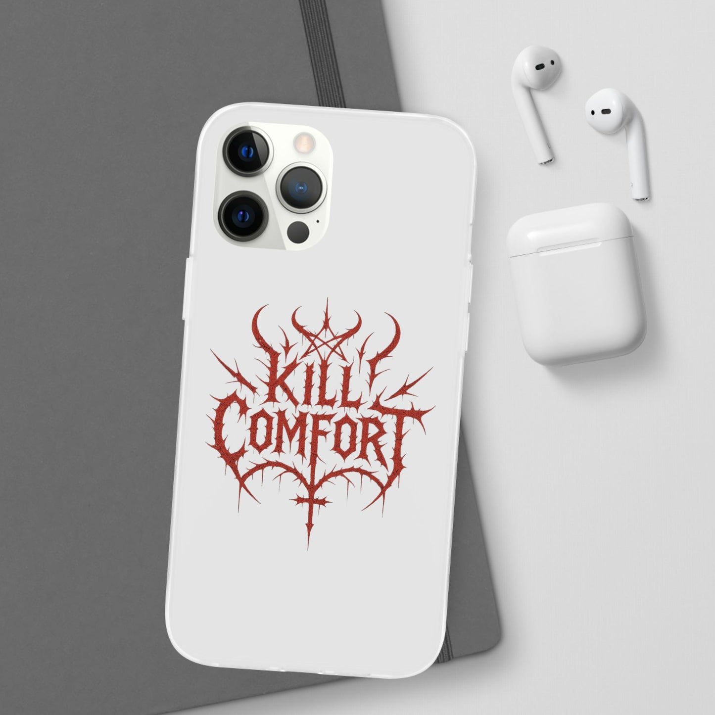 Edgy Flexi Cases for Tough Love | Gothic Phone Cover, Grunge Gift, Alternative Style, Unique Design, Kill Comfort