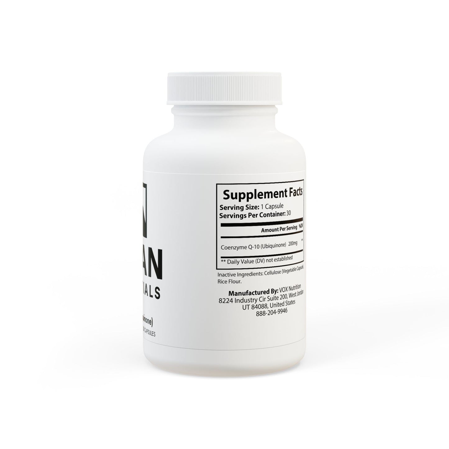 CoQ10 (Ubiquinone) Supplement (30 Capsules) Titan Essentials