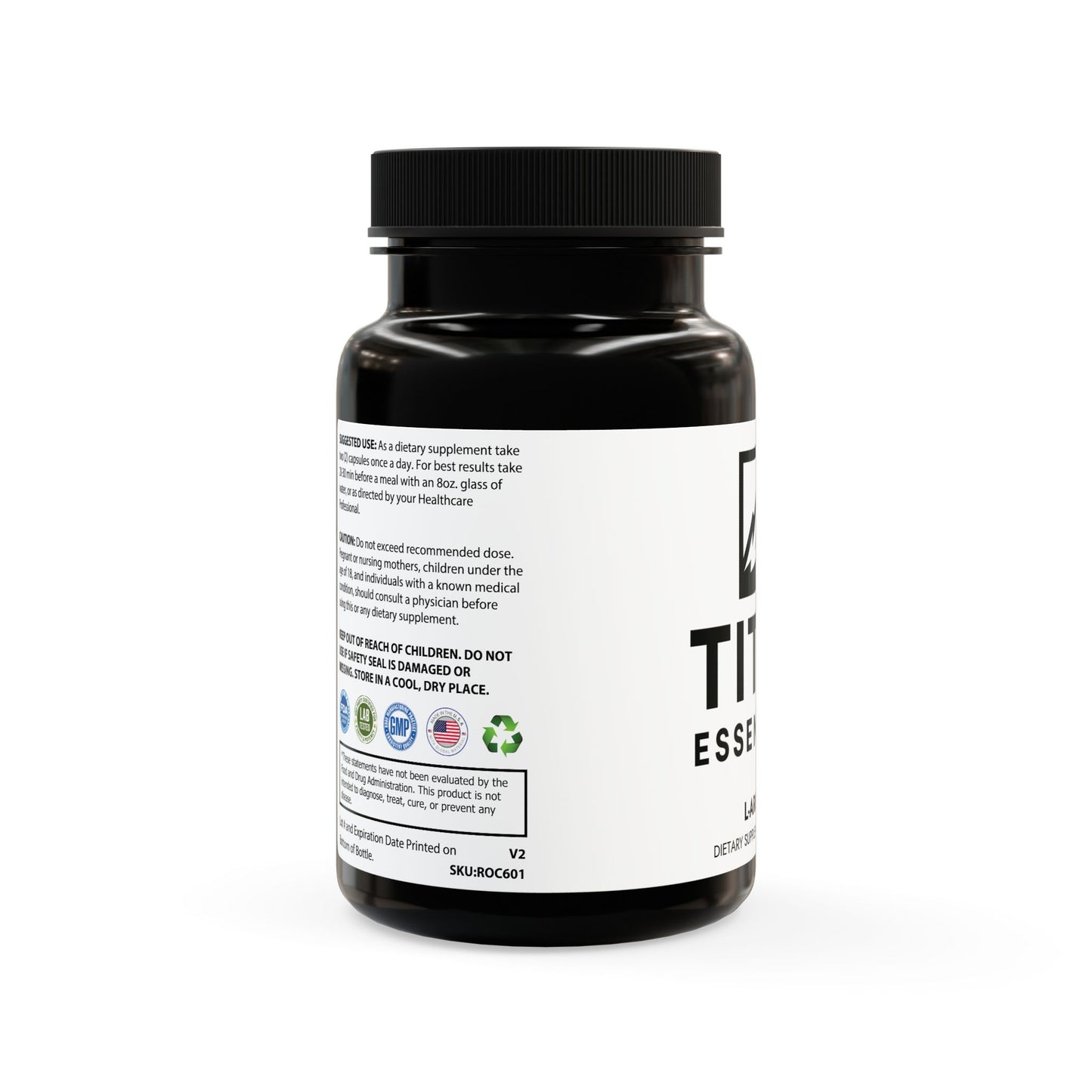 L-Arginine Supplement (60 Capsules) Titan Essentials