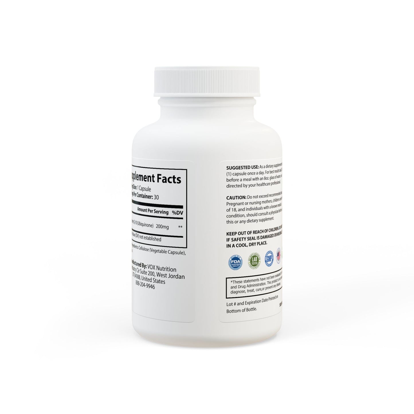 CoQ10 (Ubiquinone) Supplement (30 Capsules) Titan Essentials