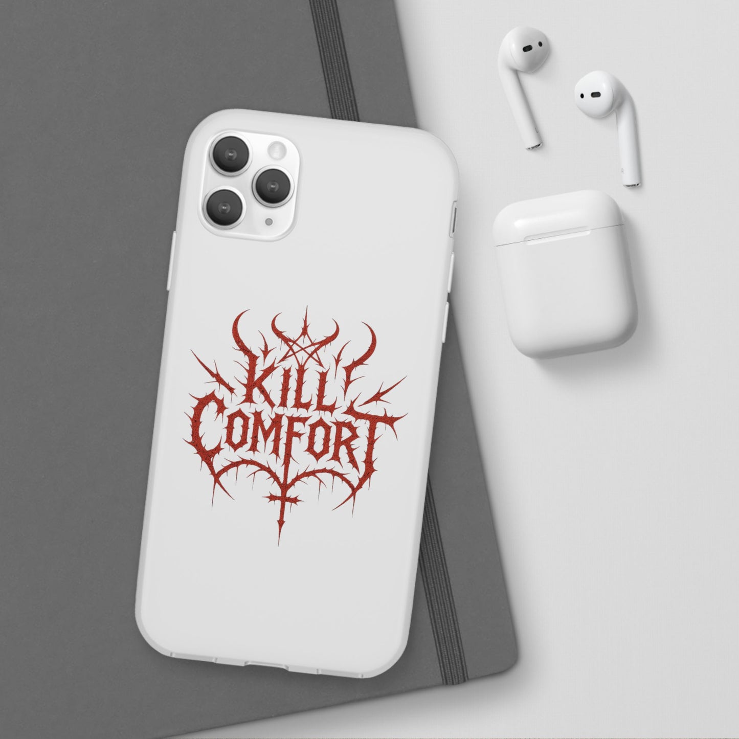 Edgy Flexi Cases for Tough Love | Gothic Phone Cover, Grunge Gift, Alternative Style, Unique Design, Kill Comfort