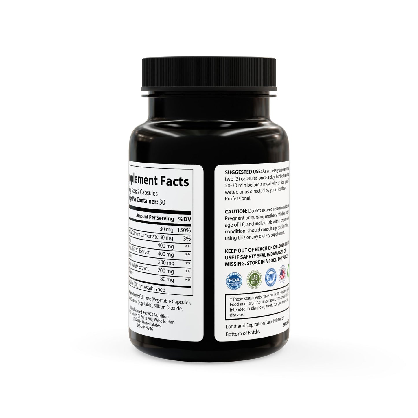 L-Arginine Supplement (60 Capsules) Titan Essentials