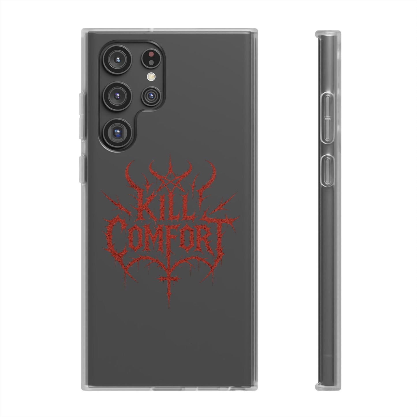 Edgy Flexi Cases for Tough Love | Gothic Phone Cover, Grunge Gift, Alternative Style, Unique Design, Kill Comfort