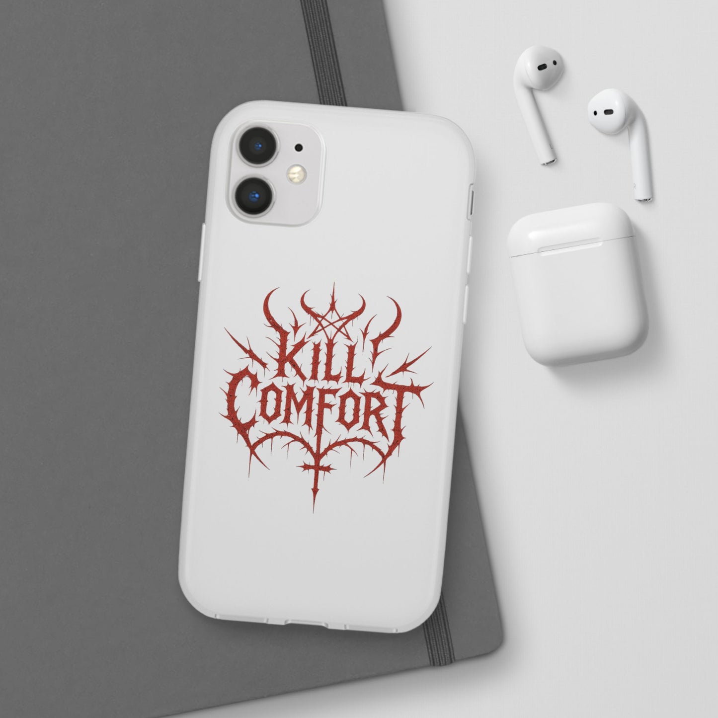 Edgy Flexi Cases for Tough Love | Gothic Phone Cover, Grunge Gift, Alternative Style, Unique Design, Kill Comfort