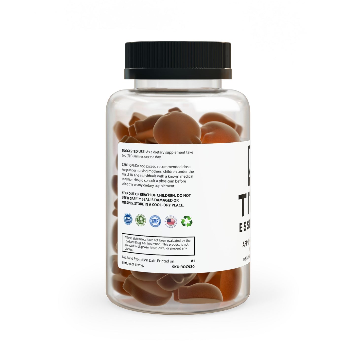 Apple Cider Vinegar Gummies (60 Gummies) Titan Essentials