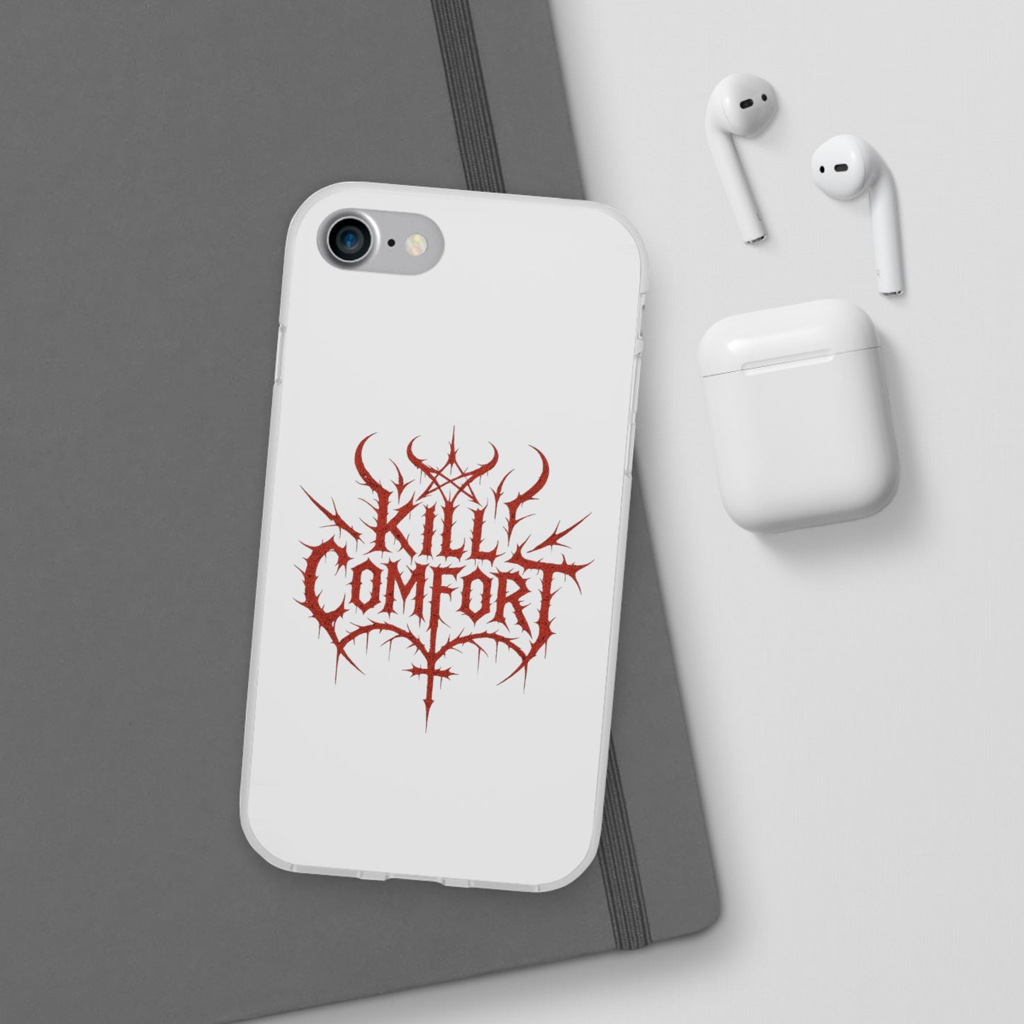 Edgy Flexi Cases for Tough Love | Gothic Phone Cover, Grunge Gift, Alternative Style, Unique Design, Kill Comfort