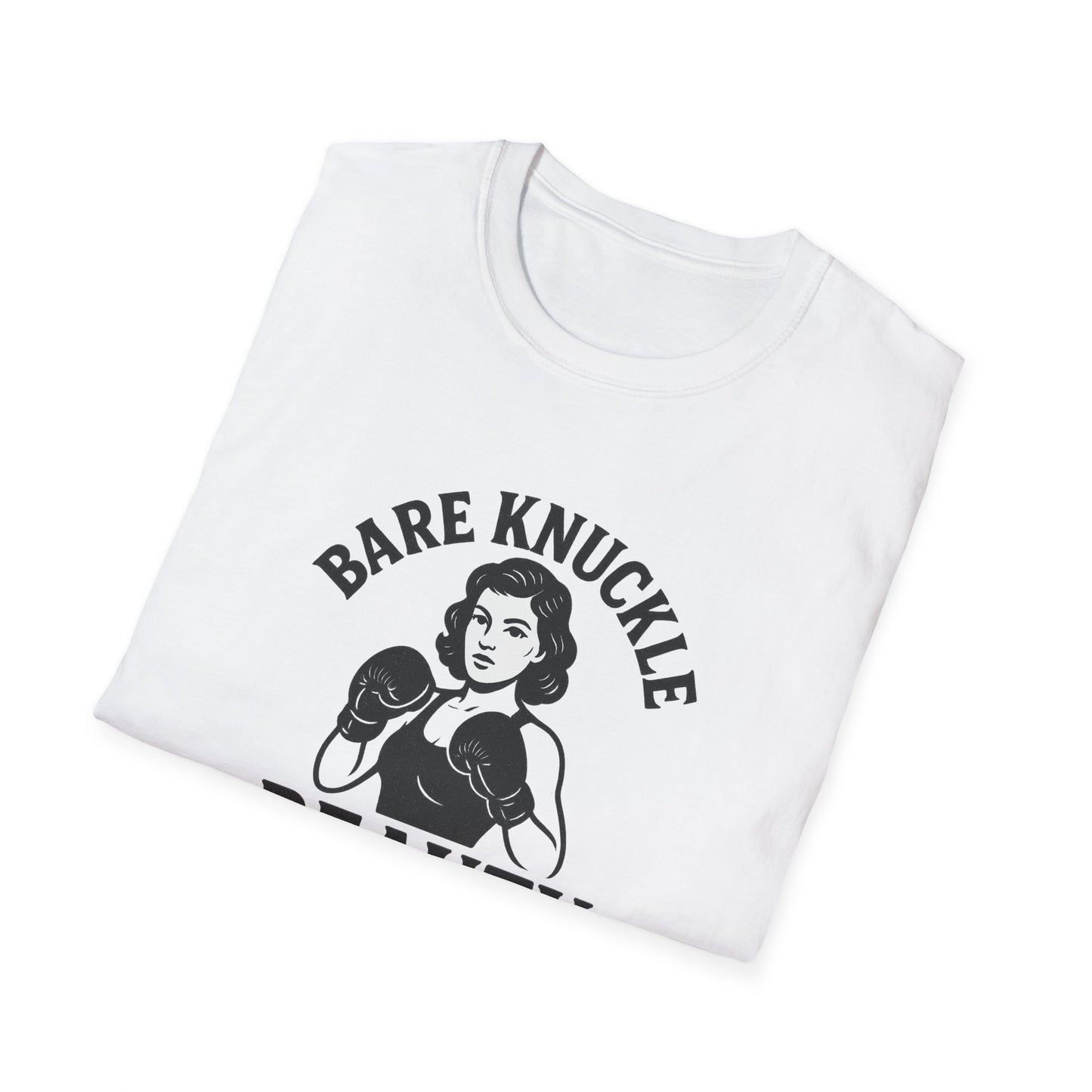 Empowering Feminist T-Shirt - Bare Knuckle Beauty, Gift for Her, Casual Wear, Workout Shirt, Women's Empowerment Top