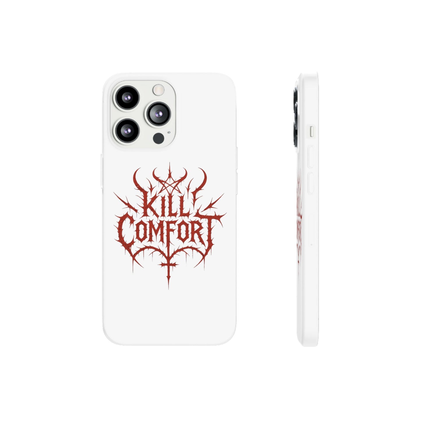 Edgy Flexi Cases for Tough Love | Gothic Phone Cover, Grunge Gift, Alternative Style, Unique Design, Kill Comfort