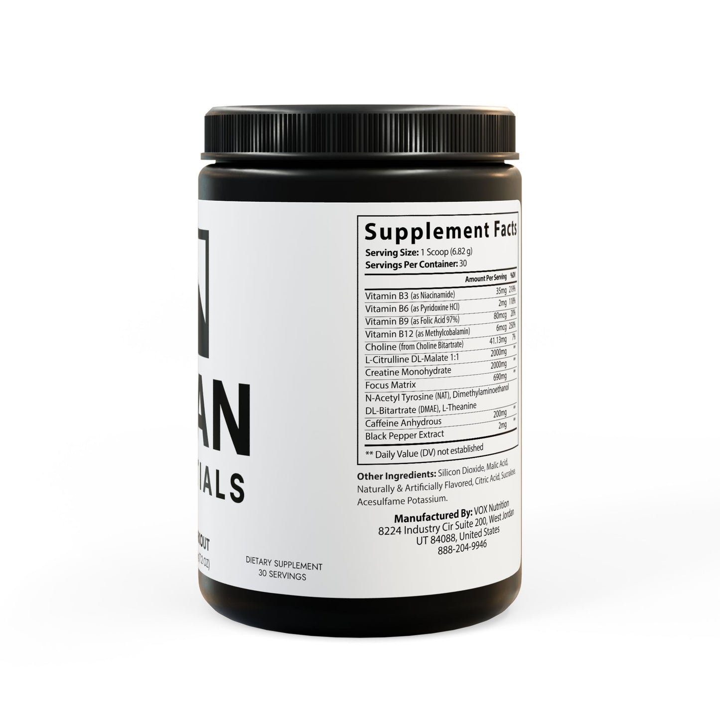 Pre-Workout Supplement, Fruit Punch (204g, 7.1oz) Titan Essentials