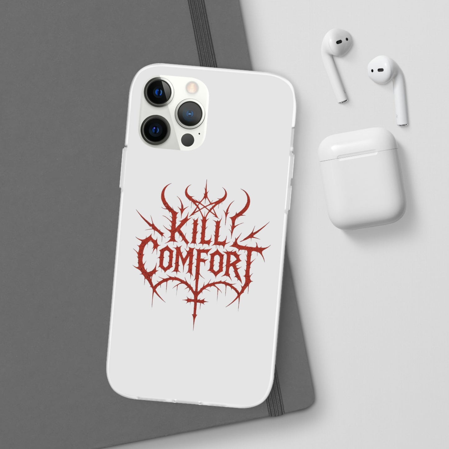 Edgy Flexi Cases for Tough Love | Gothic Phone Cover, Grunge Gift, Alternative Style, Unique Design, Kill Comfort