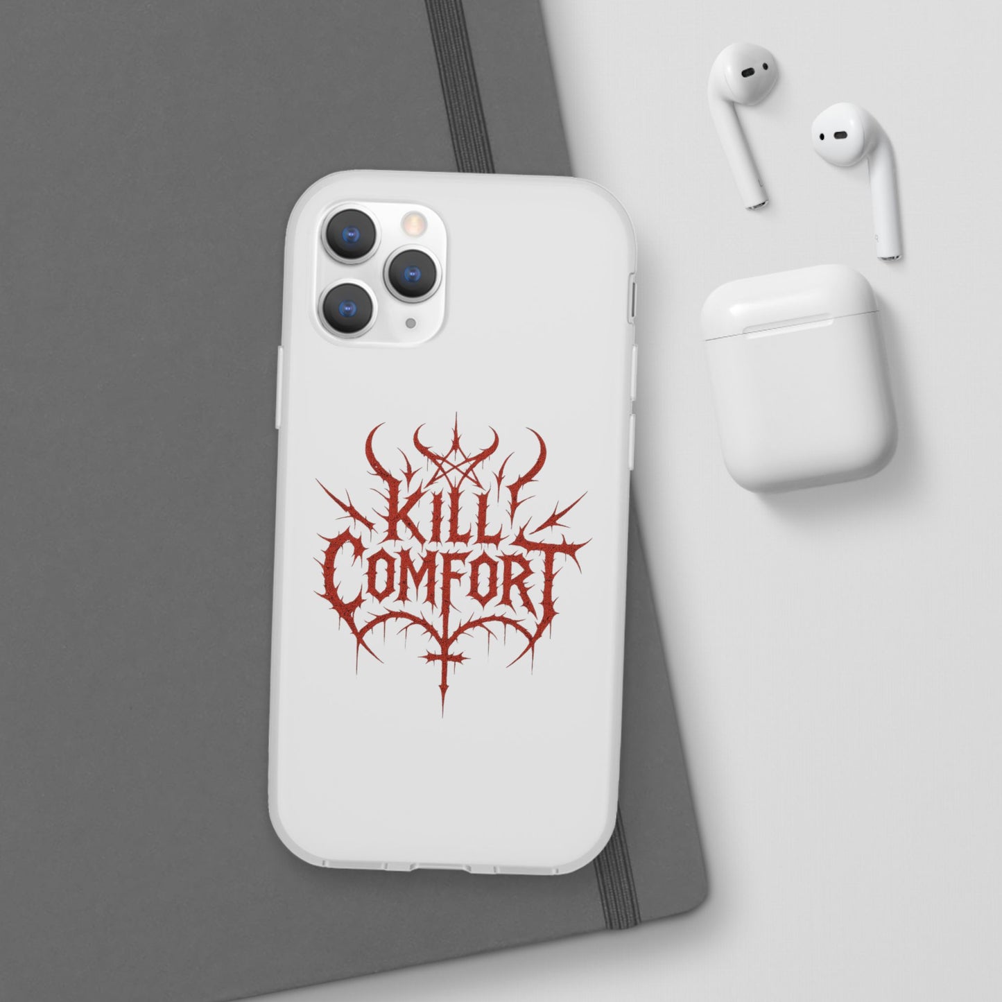 Edgy Flexi Cases for Tough Love | Gothic Phone Cover, Grunge Gift, Alternative Style, Unique Design, Kill Comfort