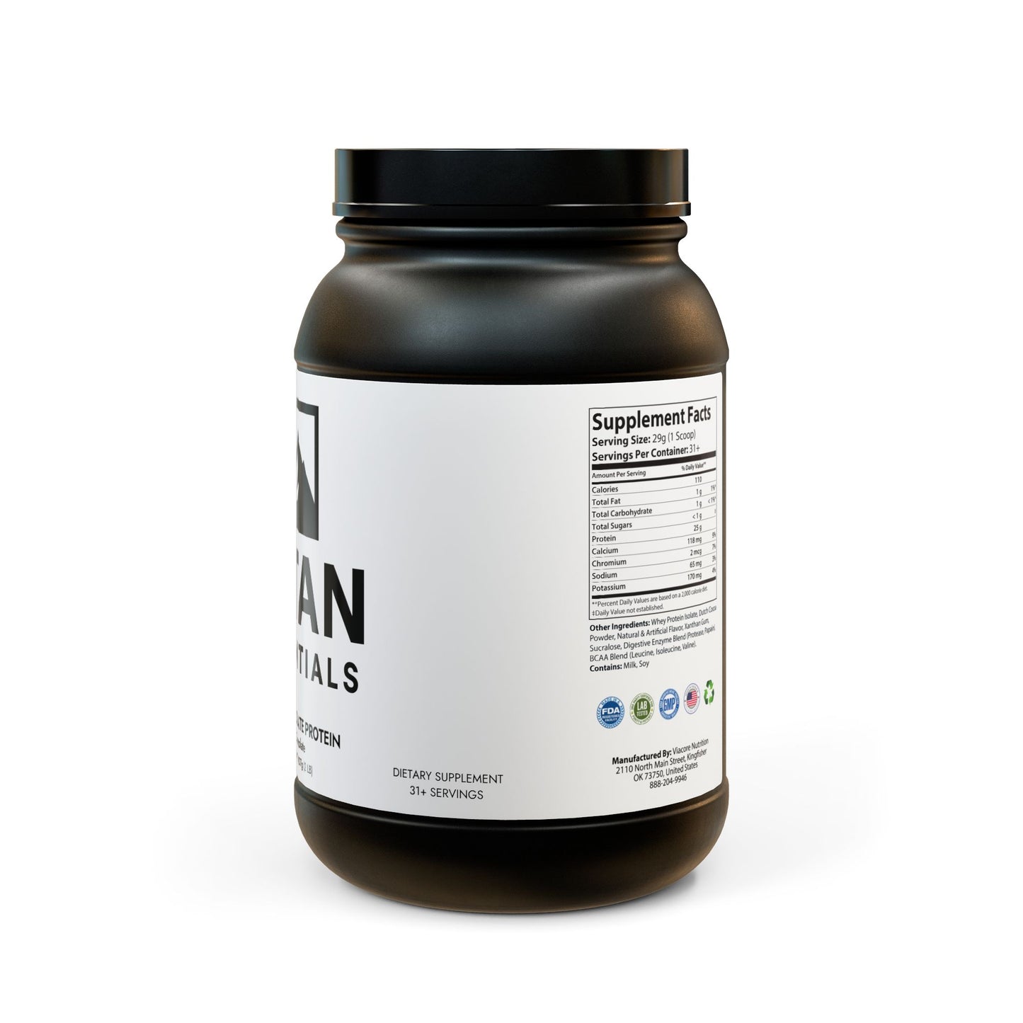 Whey Isolate Protein Supplement (907g, 2lb) Titan Essentials
