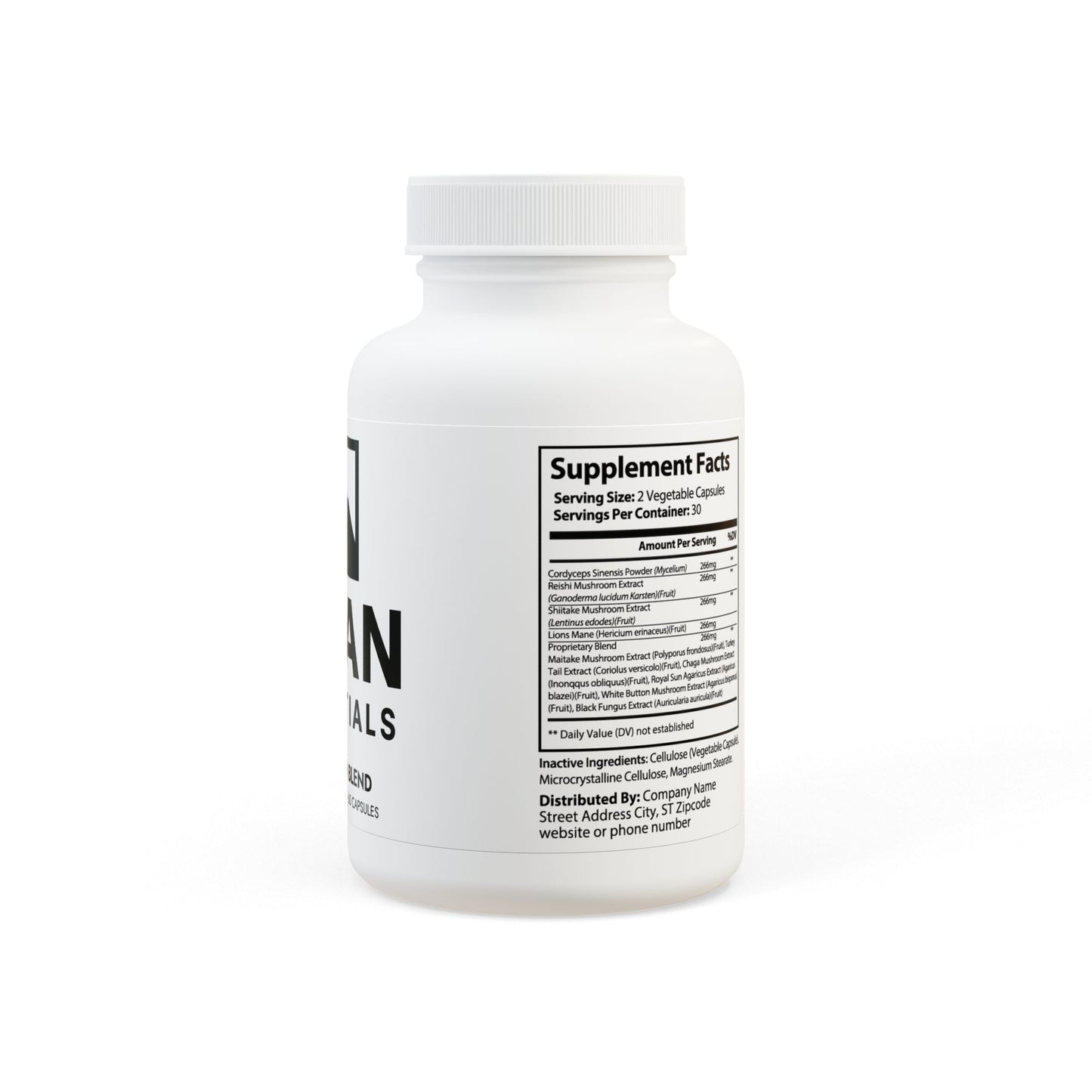 Mushroom Blend Supplement (60 Capsules) Titan Essentials