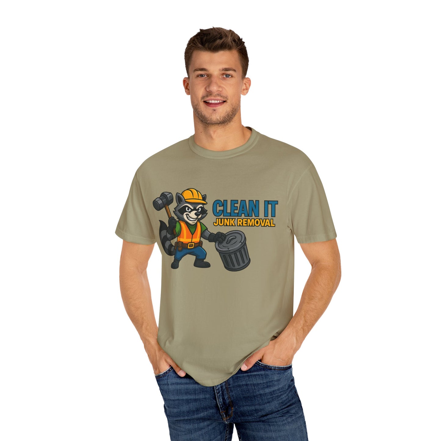 Playful Junk Removal T-Shirt, Gift for Cleanliness Advocates, Green Clean Theme, Eco-Friendly Apparel, Fun Workwear, Unique Gift Idea