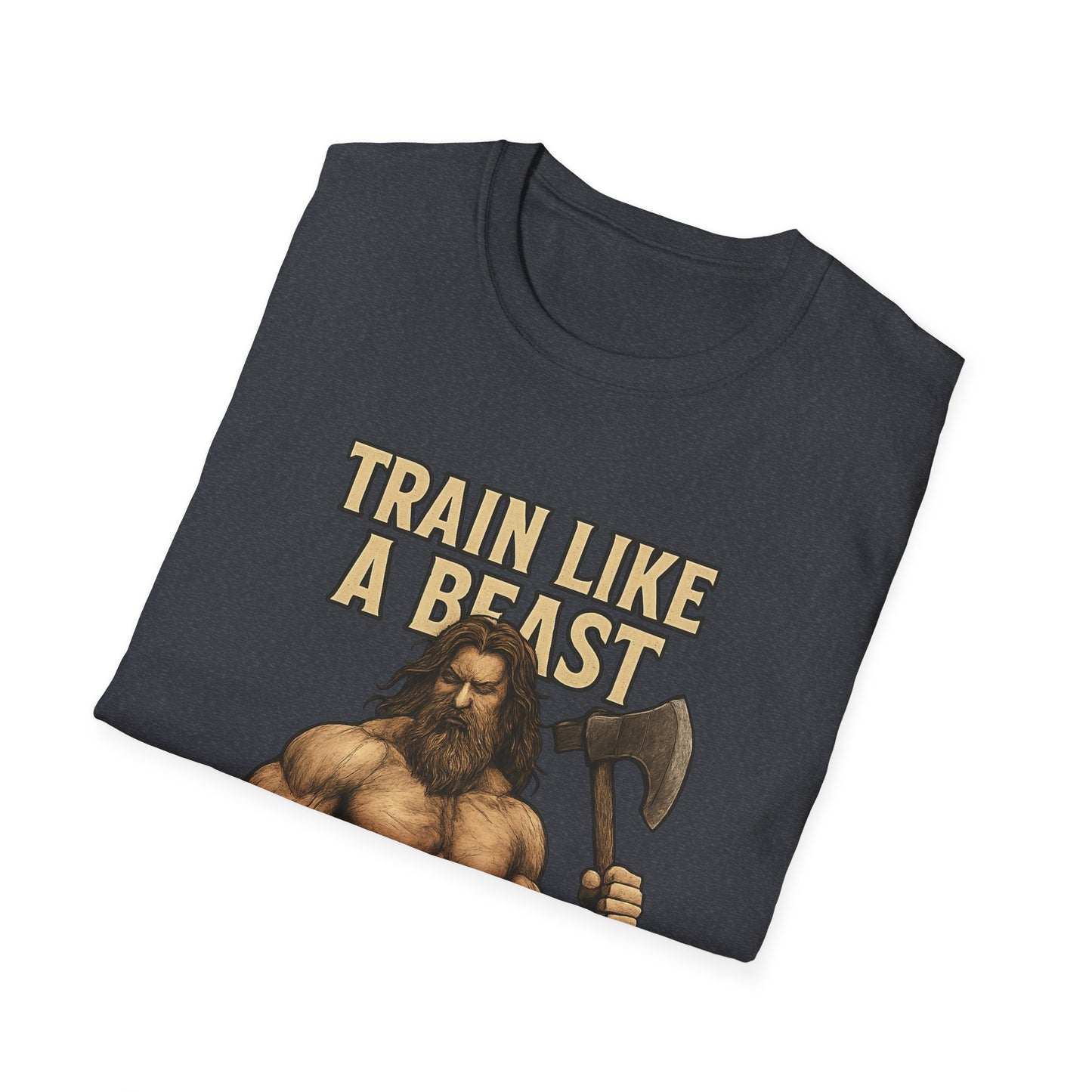Train Like a Beast Unisex T-Shirt | Fitness Motivation Tee, Gym Shirt, Gift for Workout Enthusiasts, Bodybuilding Apparel, Activewear