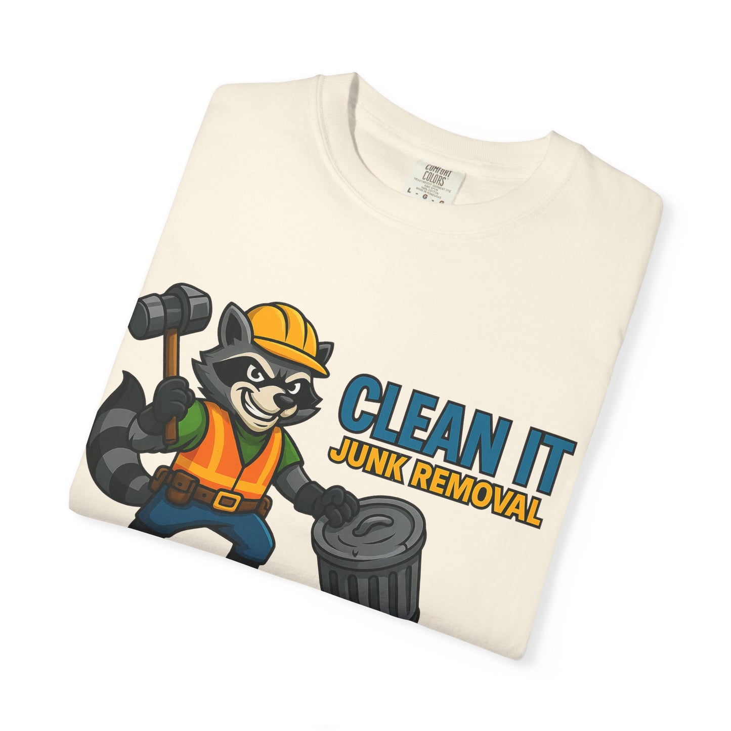 Playful Junk Removal T-Shirt, Gift for Cleanliness Advocates, Green Clean Theme, Eco-Friendly Apparel, Fun Workwear, Unique Gift Idea