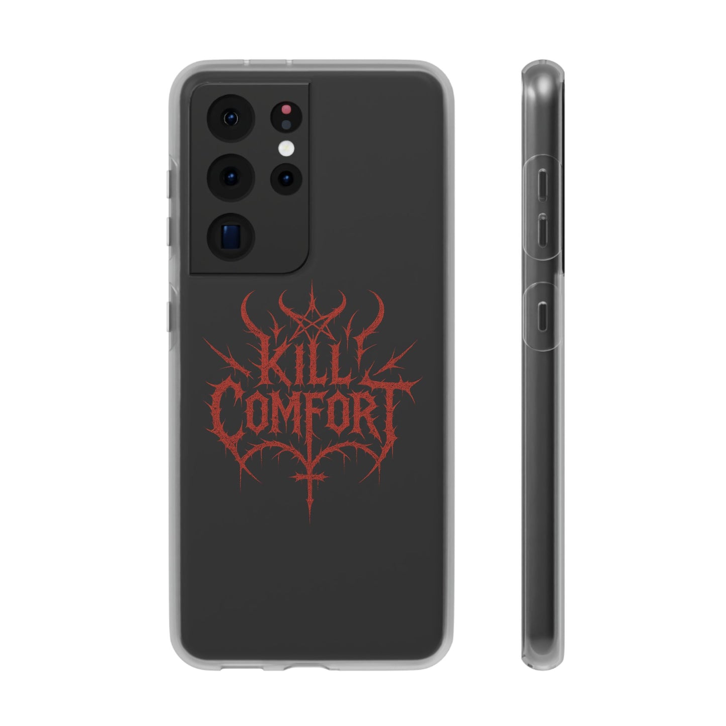 Edgy Flexi Cases for Tough Love | Gothic Phone Cover, Grunge Gift, Alternative Style, Unique Design, Kill Comfort