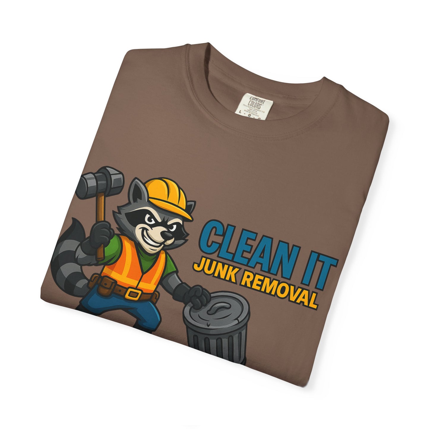 Playful Junk Removal T-Shirt, Gift for Cleanliness Advocates, Green Clean Theme, Eco-Friendly Apparel, Fun Workwear, Unique Gift Idea