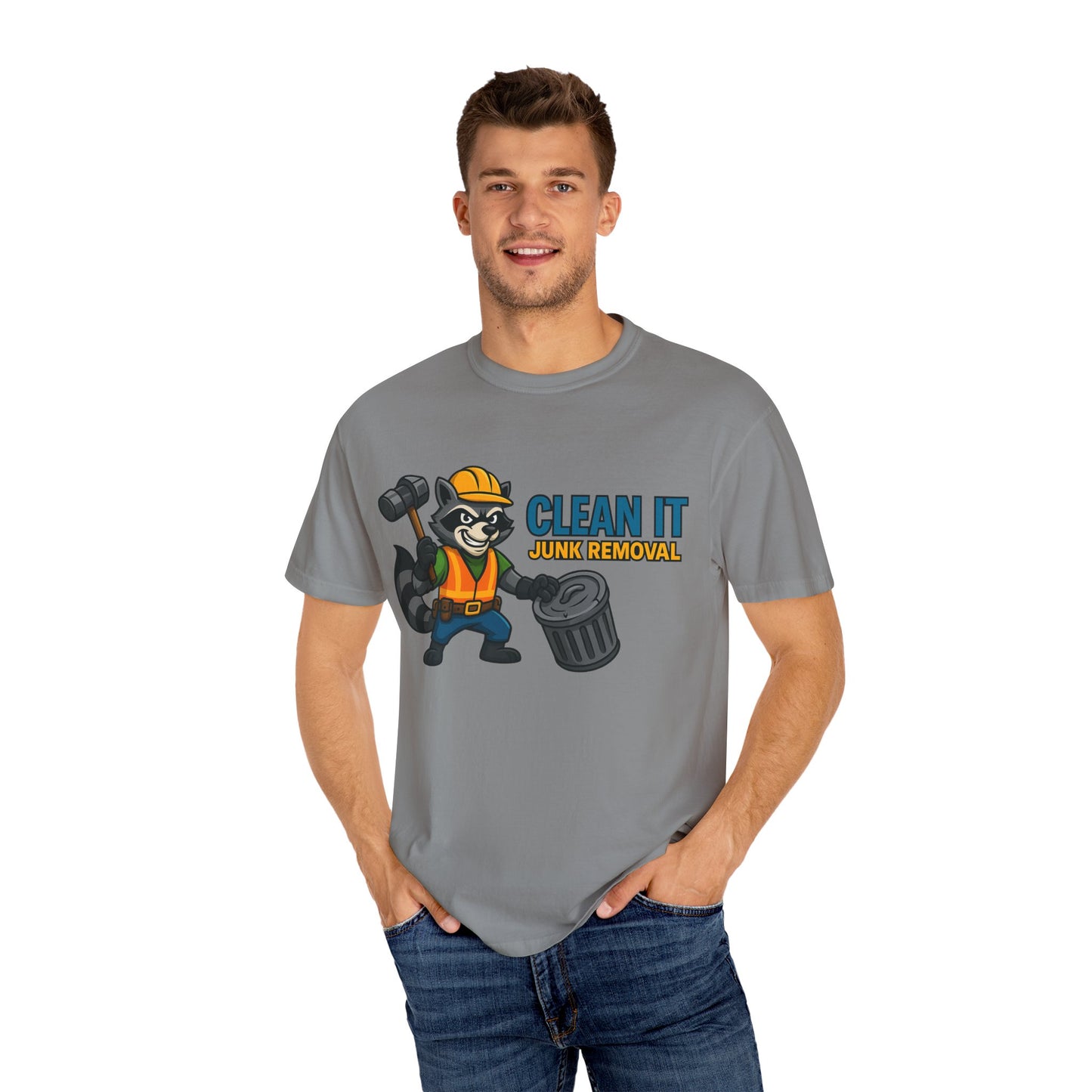 Playful Junk Removal T-Shirt, Gift for Cleanliness Advocates, Green Clean Theme, Eco-Friendly Apparel, Fun Workwear, Unique Gift Idea