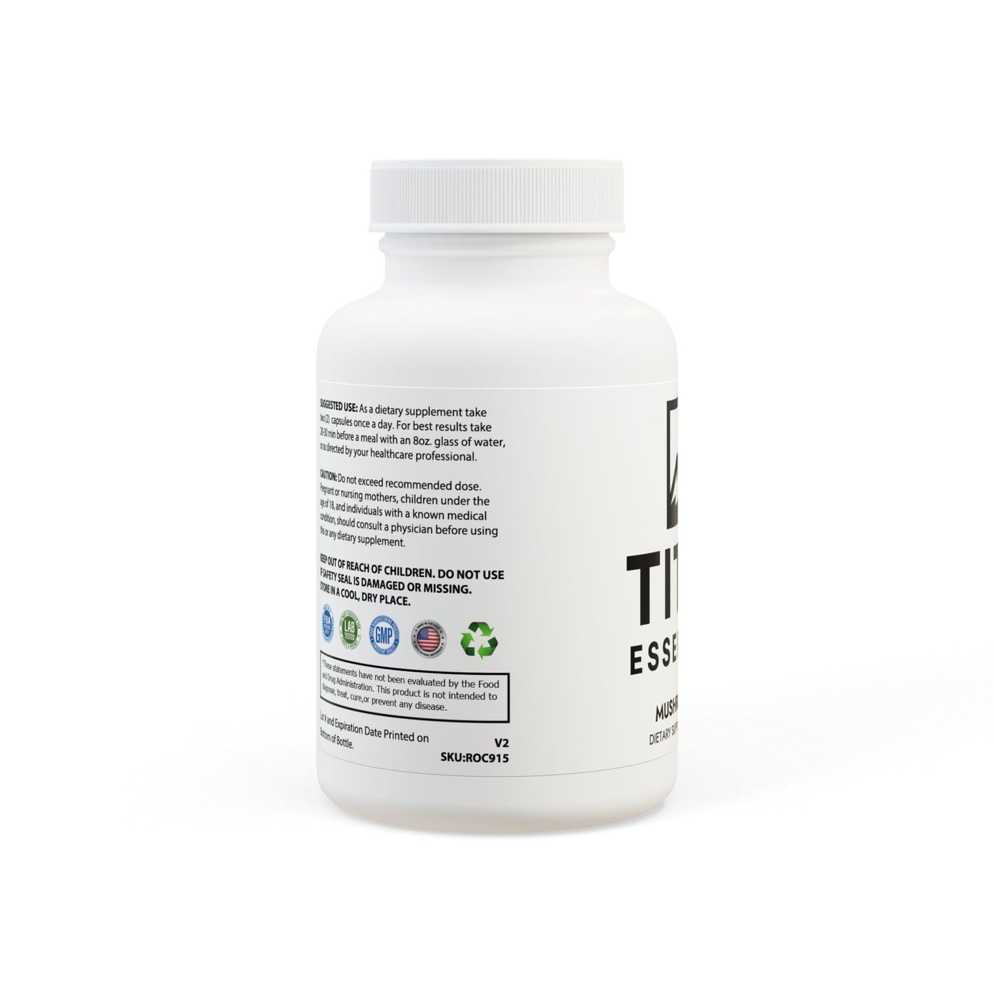 Mushroom Blend Supplement (60 Capsules) Titan Essentials