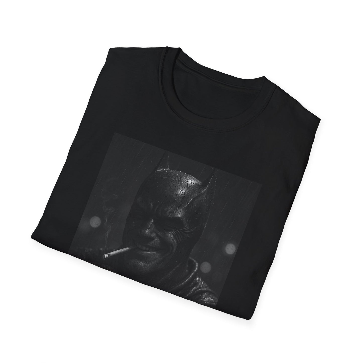 Batman Dark Vibe Graphic Tee - Unisex Softstyle T-Shirt, Perfect for Fans, Casual Wear, Gifts, Streetwear, Everyday Comfort