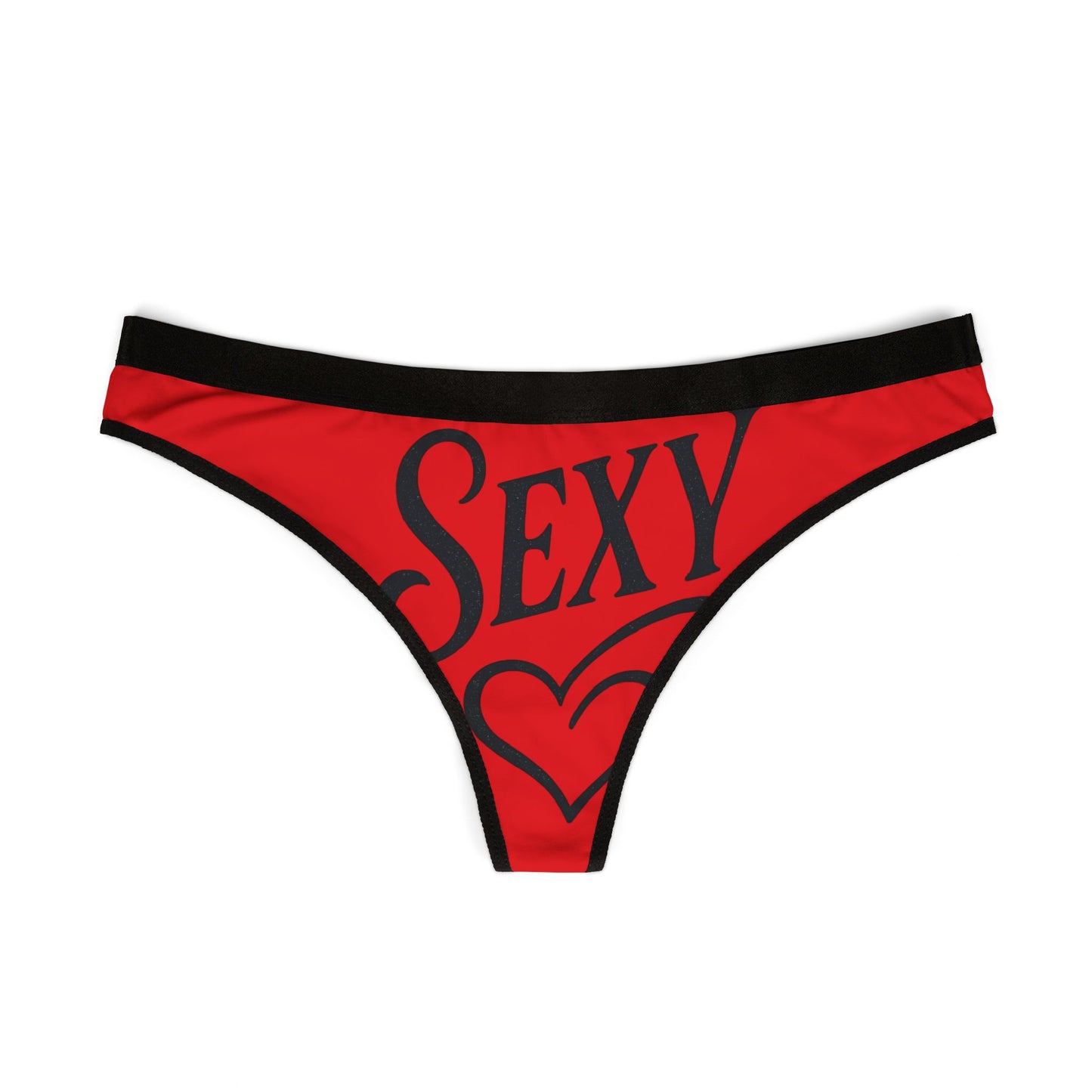 Sexy Women's Thongs, Bold Lingerie, Red AOP Underwear, Flirty Gift for Her, Valentine's Day, Anniversary, Everyday Wear