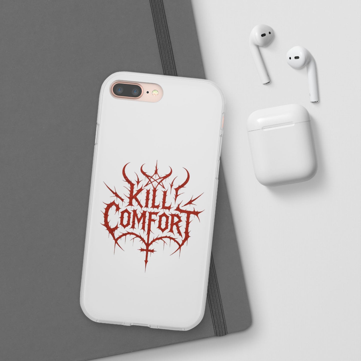 Edgy Flexi Cases for Tough Love | Gothic Phone Cover, Grunge Gift, Alternative Style, Unique Design, Kill Comfort
