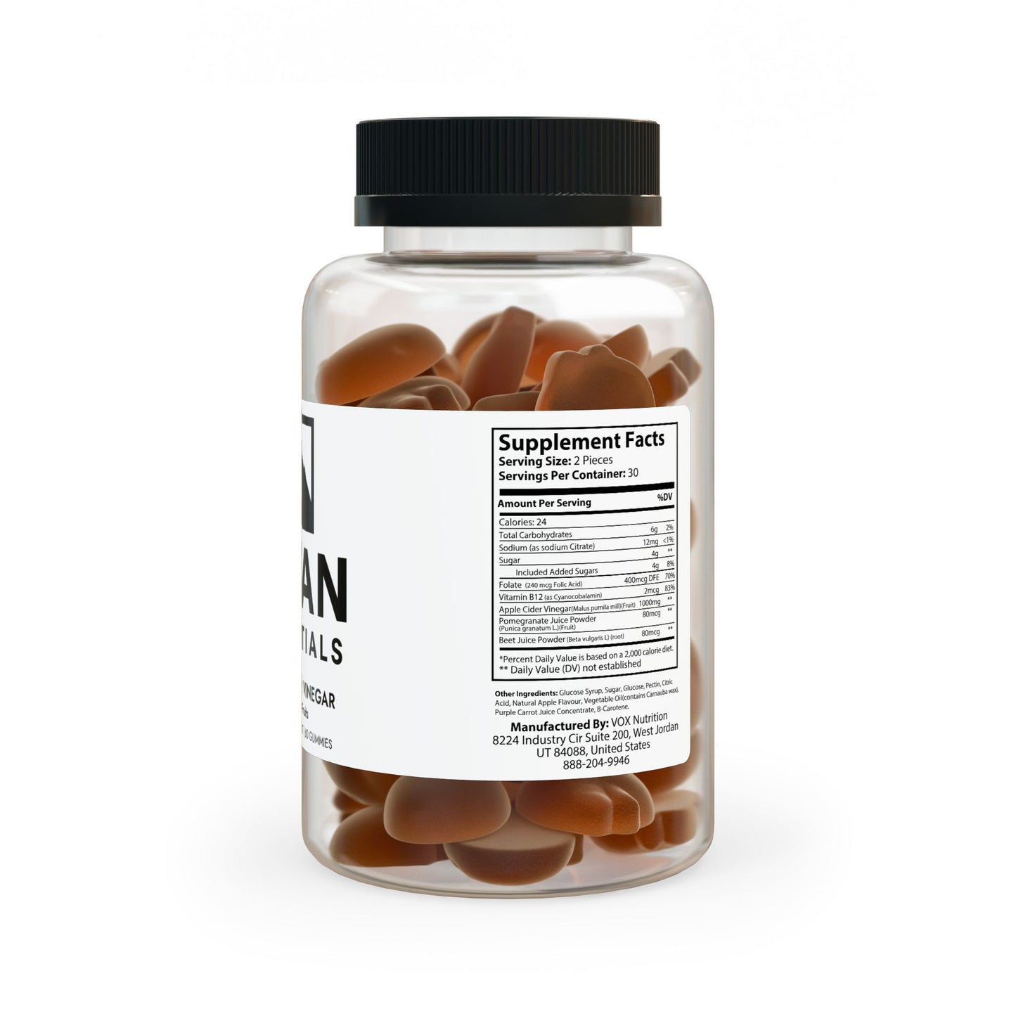 Apple Cider Vinegar Gummies (60 Gummies) Titan Essentials