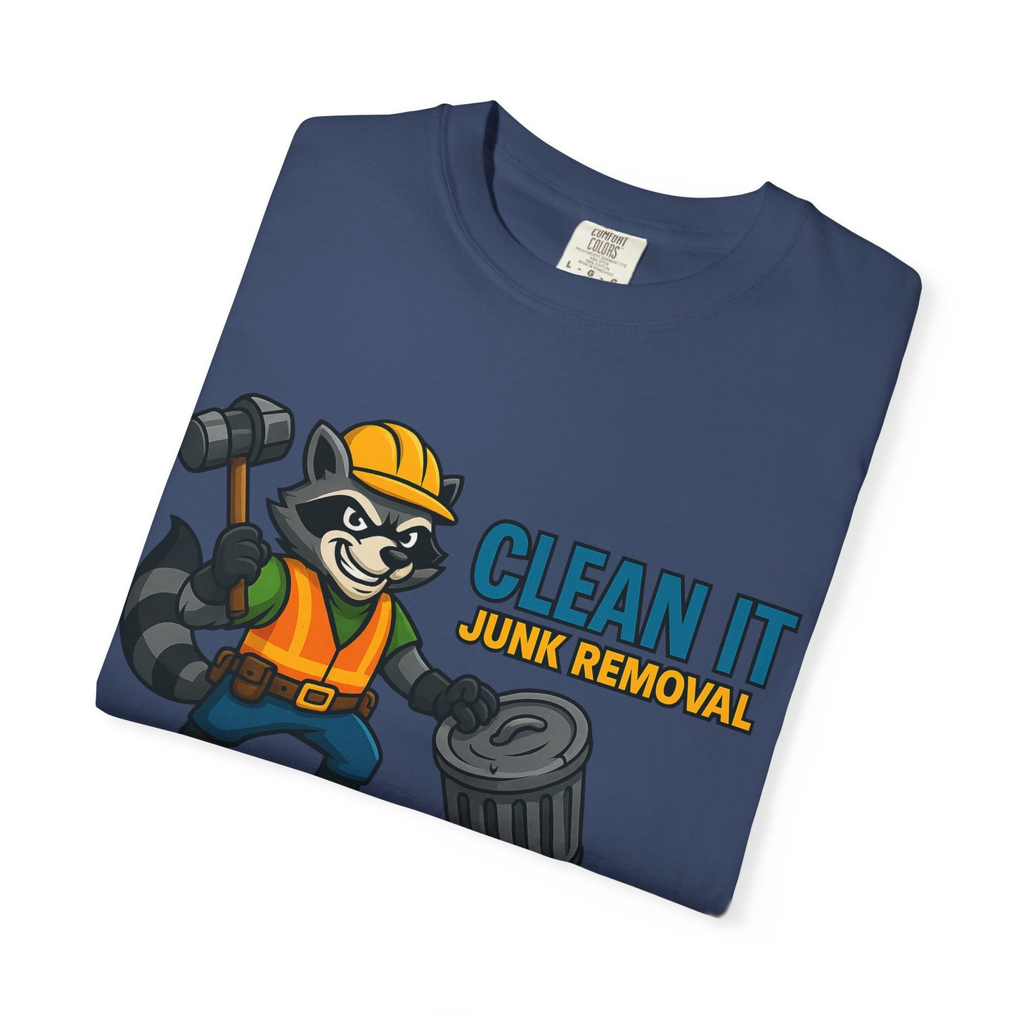Playful Junk Removal T-Shirt, Gift for Cleanliness Advocates, Green Clean Theme, Eco-Friendly Apparel, Fun Workwear, Unique Gift Idea