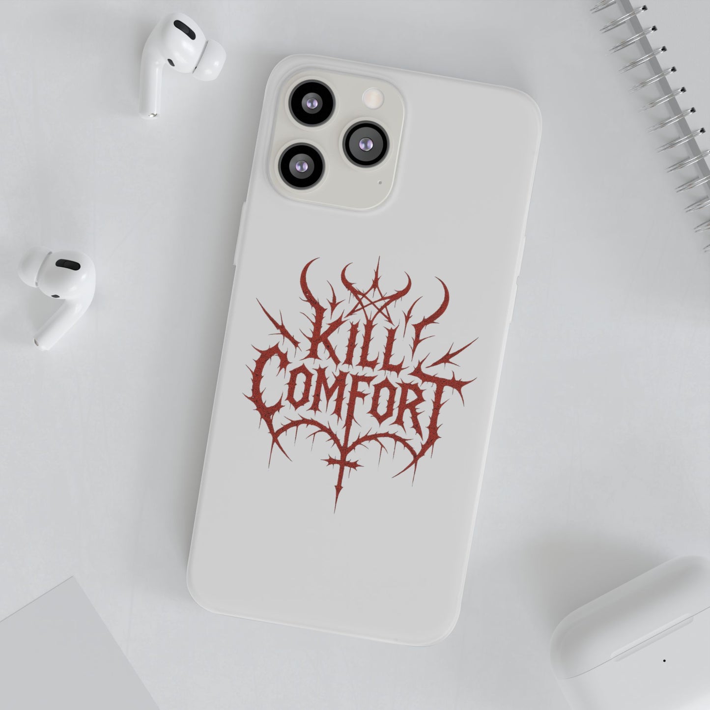 Edgy Flexi Cases for Tough Love | Gothic Phone Cover, Grunge Gift, Alternative Style, Unique Design, Kill Comfort
