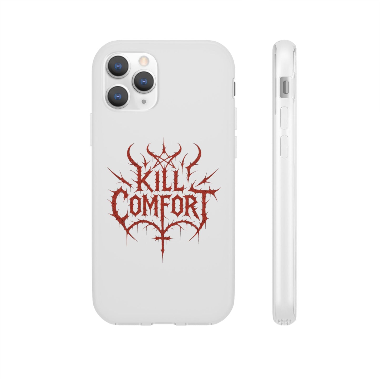 Edgy Flexi Cases for Tough Love | Gothic Phone Cover, Grunge Gift, Alternative Style, Unique Design, Kill Comfort