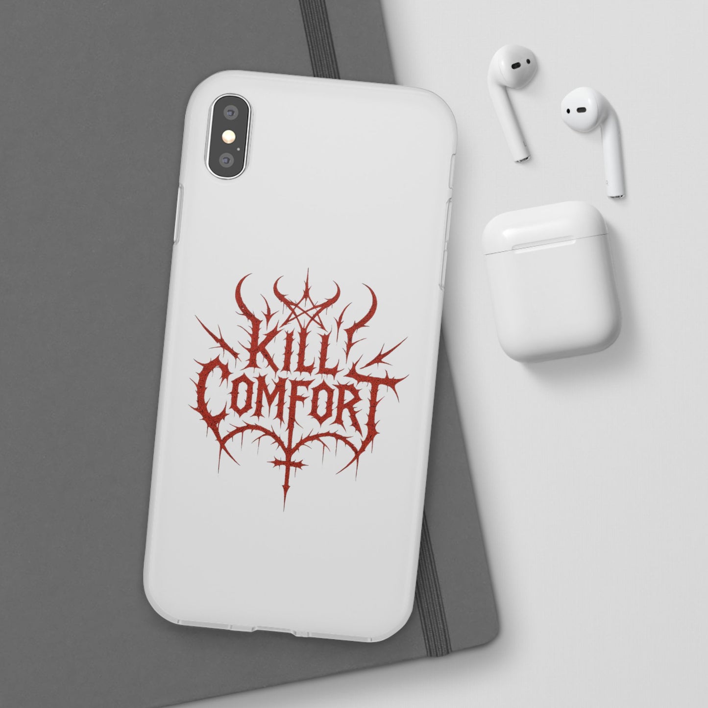 Edgy Flexi Cases for Tough Love | Gothic Phone Cover, Grunge Gift, Alternative Style, Unique Design, Kill Comfort