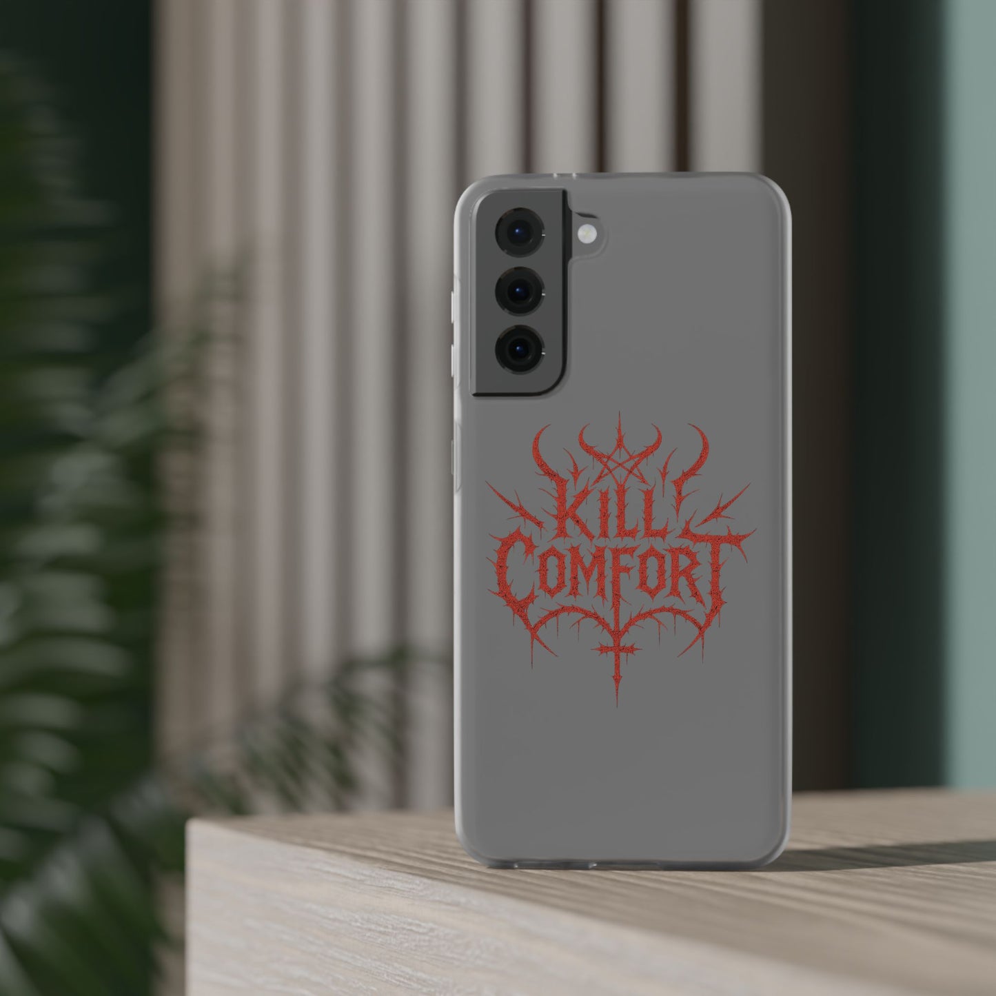Edgy Flexi Cases for Tough Love | Gothic Phone Cover, Grunge Gift, Alternative Style, Unique Design, Kill Comfort