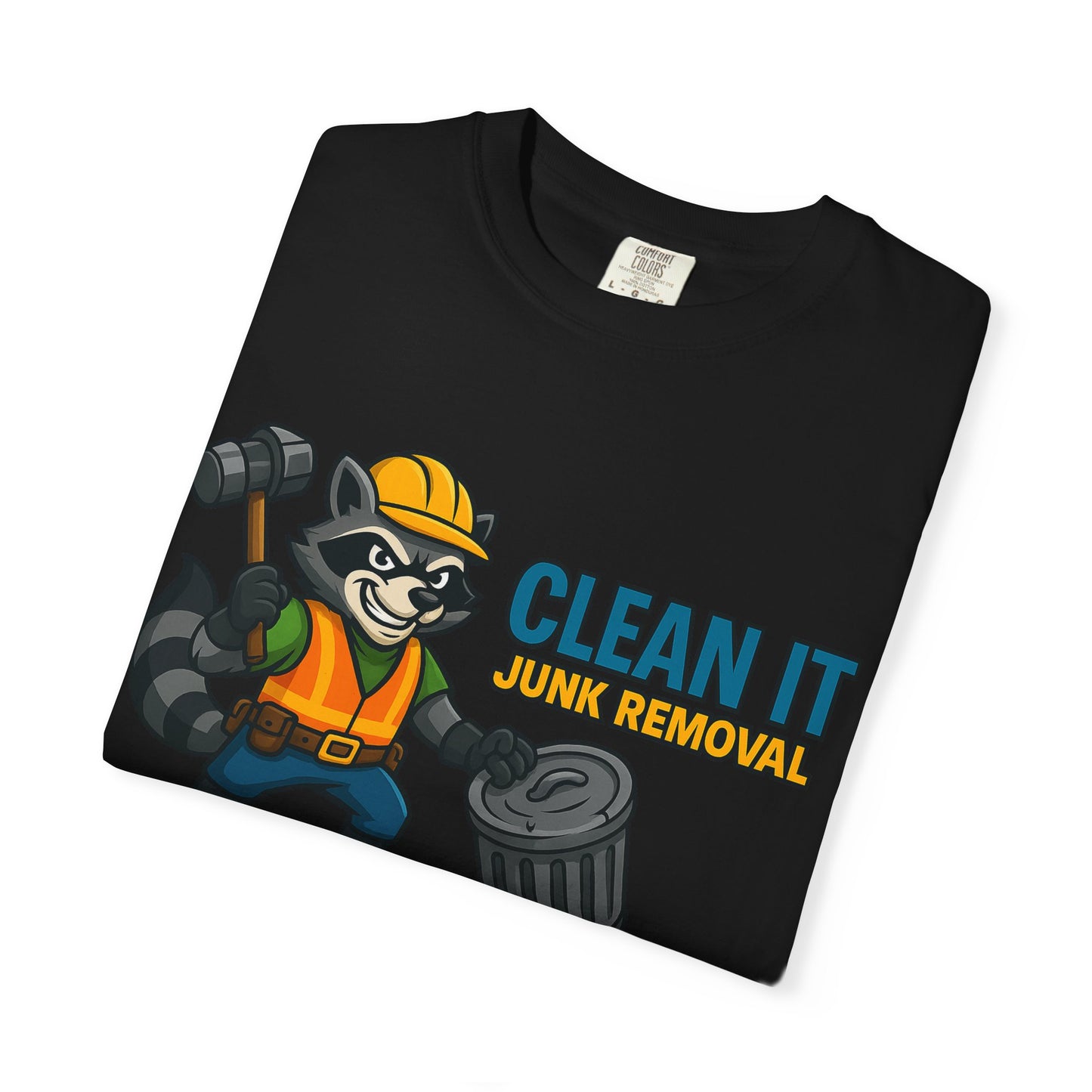 Playful Junk Removal T-Shirt, Gift for Cleanliness Advocates, Green Clean Theme, Eco-Friendly Apparel, Fun Workwear, Unique Gift Idea
