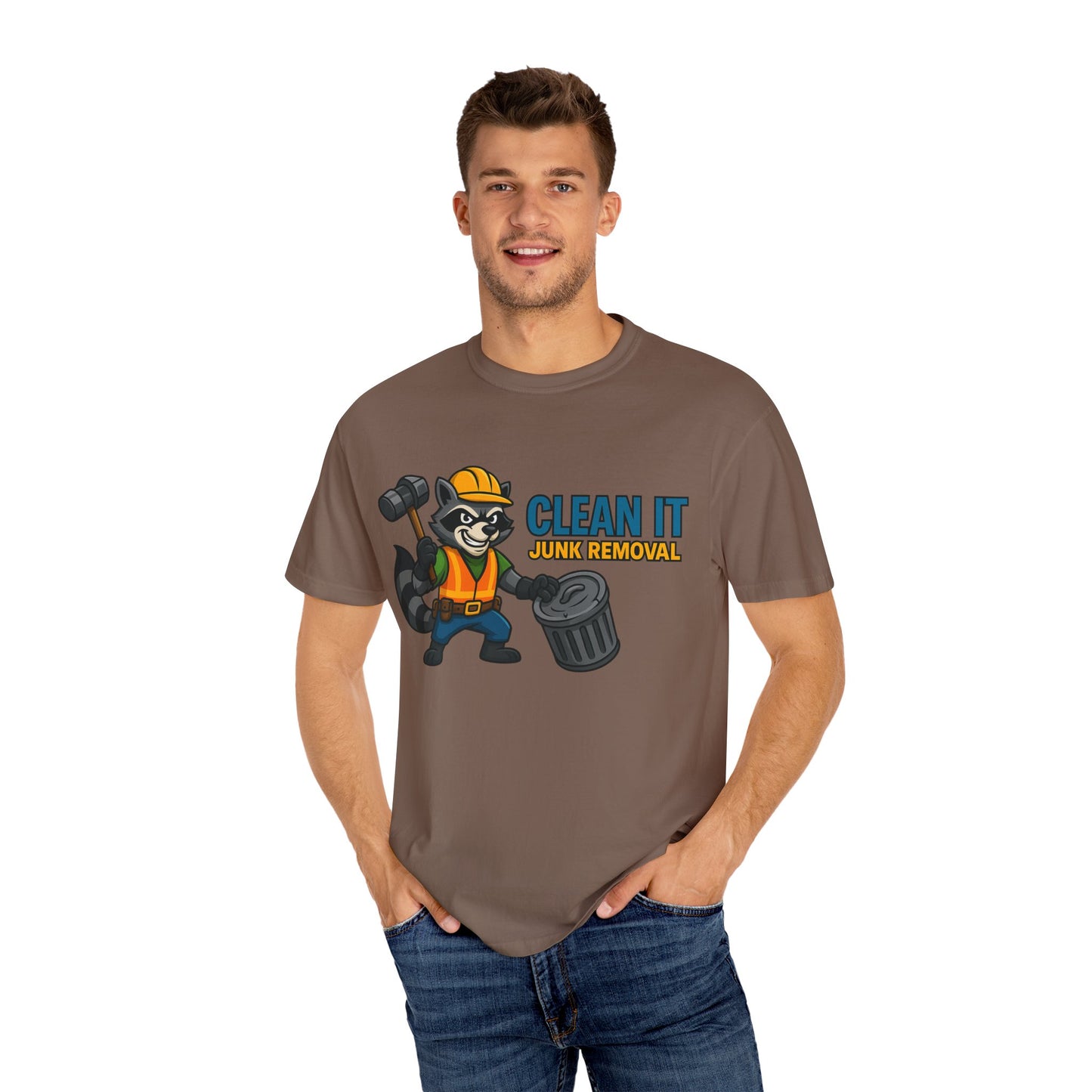 Playful Junk Removal T-Shirt, Gift for Cleanliness Advocates, Green Clean Theme, Eco-Friendly Apparel, Fun Workwear, Unique Gift Idea