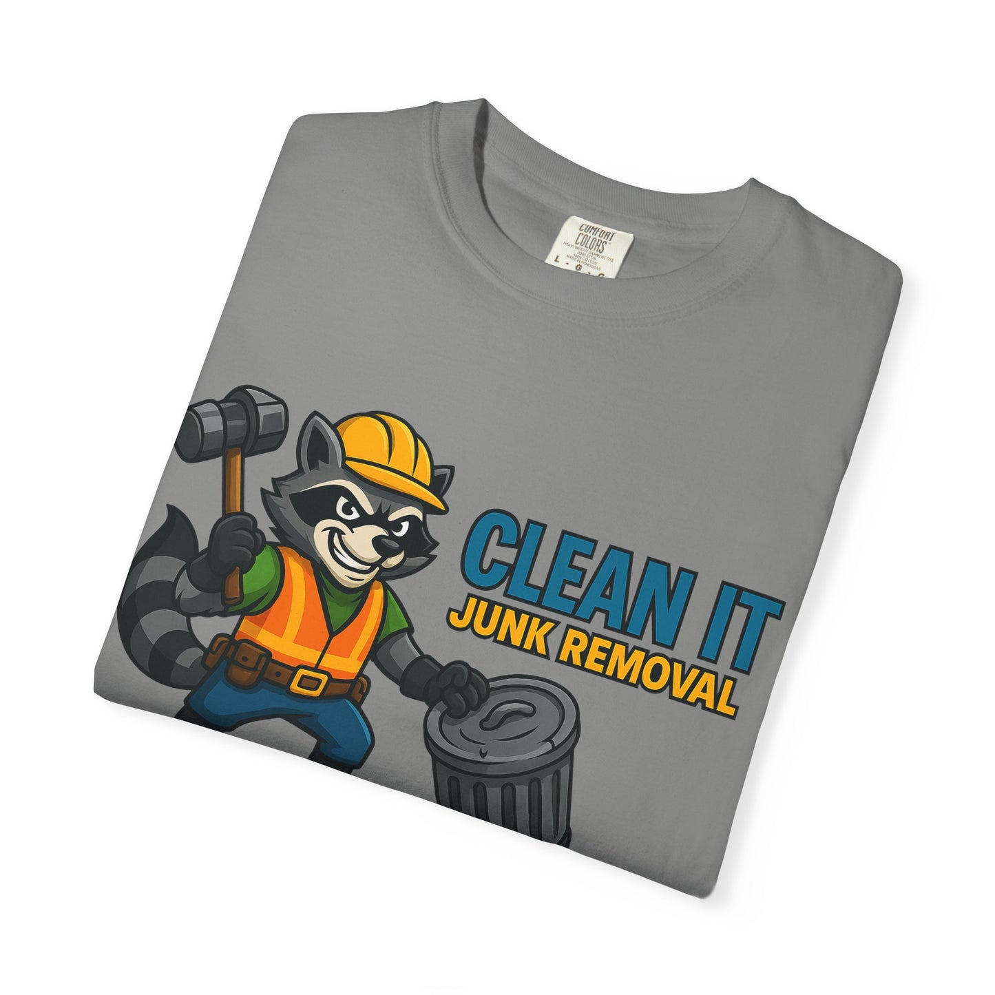 Playful Junk Removal T-Shirt, Gift for Cleanliness Advocates, Green Clean Theme, Eco-Friendly Apparel, Fun Workwear, Unique Gift Idea
