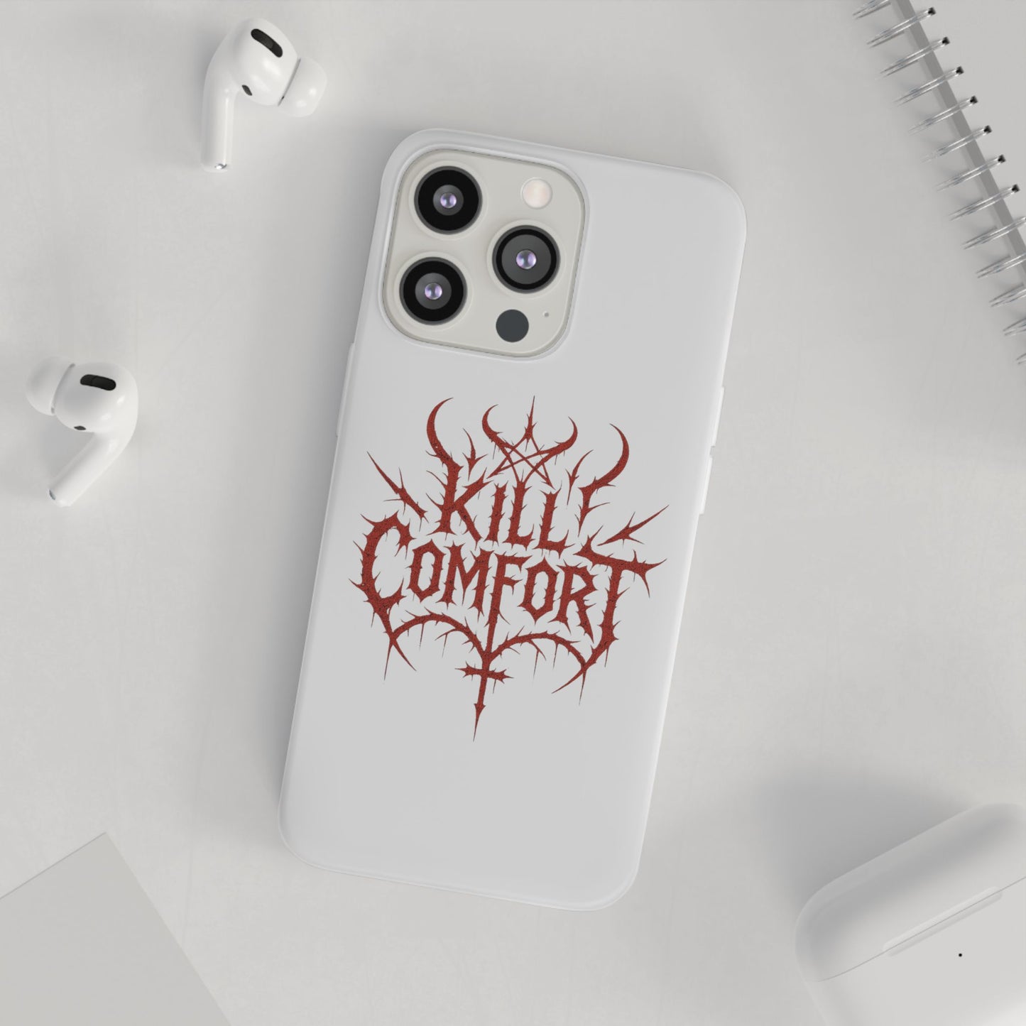 Edgy Flexi Cases for Tough Love | Gothic Phone Cover, Grunge Gift, Alternative Style, Unique Design, Kill Comfort