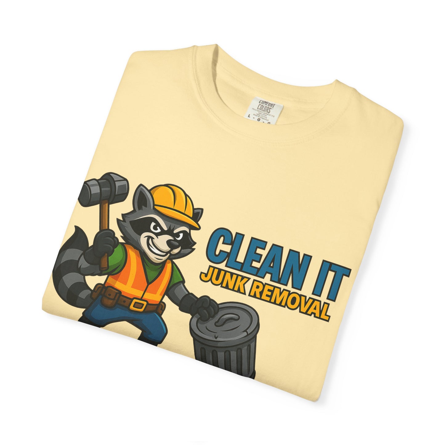 Playful Junk Removal T-Shirt, Gift for Cleanliness Advocates, Green Clean Theme, Eco-Friendly Apparel, Fun Workwear, Unique Gift Idea