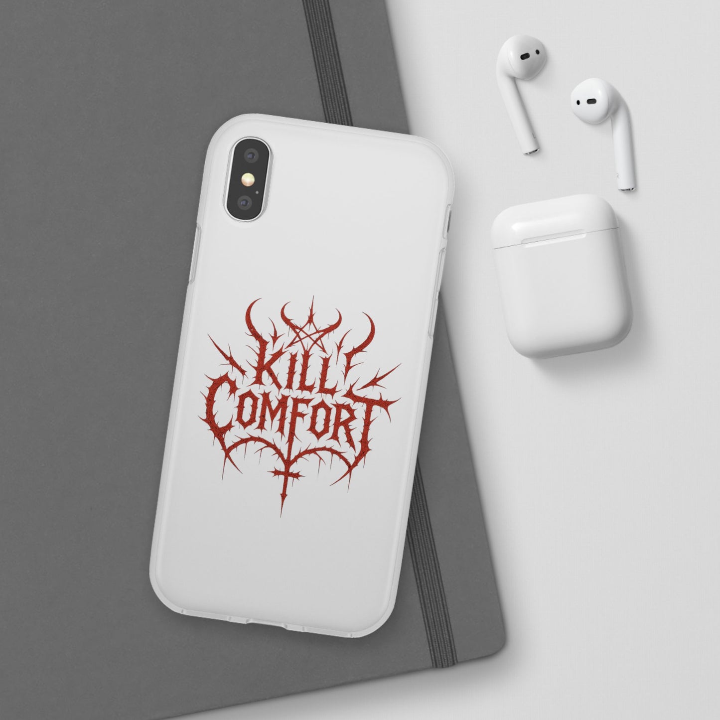 Edgy Flexi Cases for Tough Love | Gothic Phone Cover, Grunge Gift, Alternative Style, Unique Design, Kill Comfort