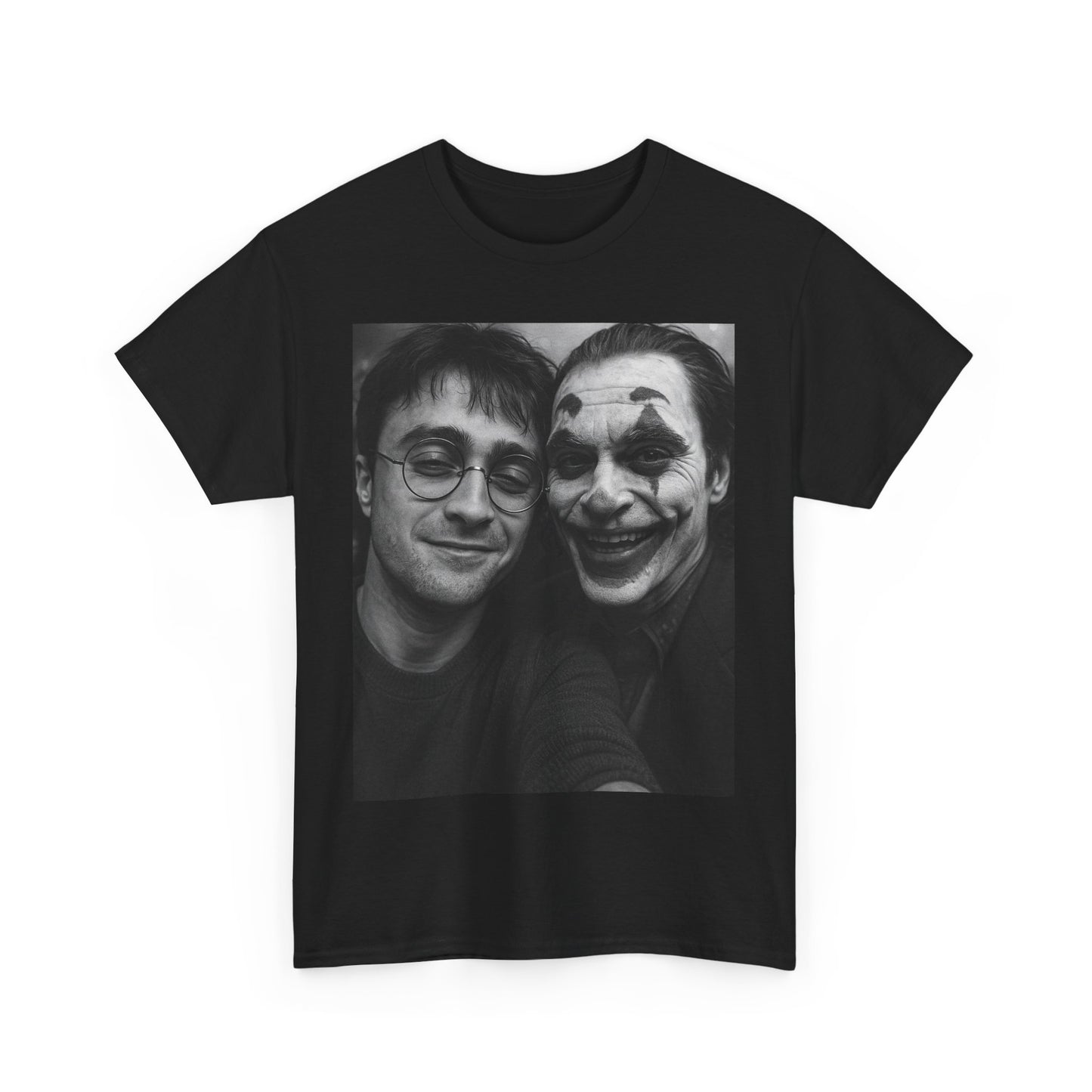 Unisex Heavy Cotton Tee with Iconic Duo Design | Perfect for Movie Lovers, Gifts for Friends, Casual Wear, Halloween, Nostalgia