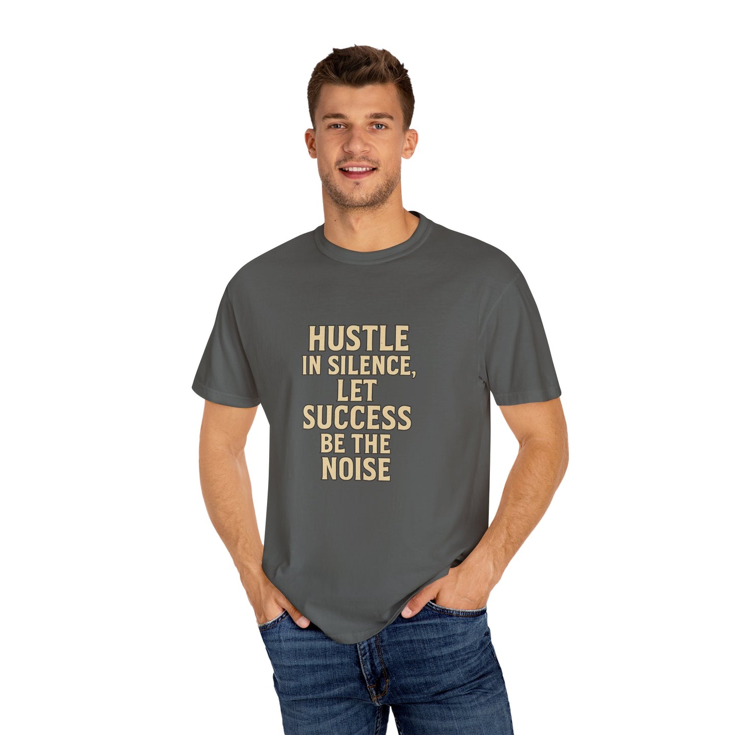 Unisex Motivational T-Shirt - Hustle in Silence, Let Success Be the Noise, Inspirational Apparel, Gift for Entrepreneurs, Casual Wear, [...]