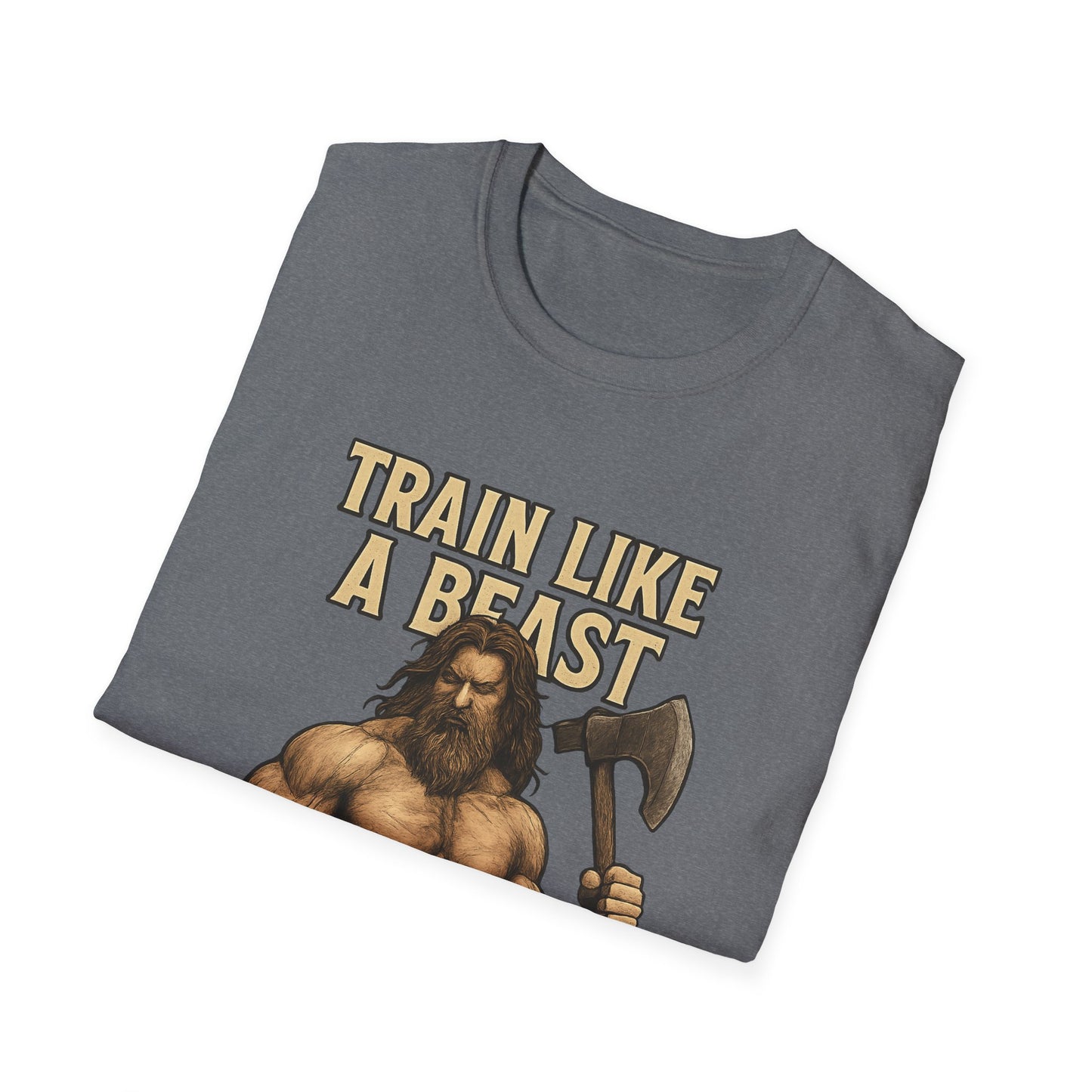 Train Like a Beast Unisex T-Shirt | Fitness Motivation Tee, Gym Shirt, Gift for Workout Enthusiasts, Bodybuilding Apparel, Activewear