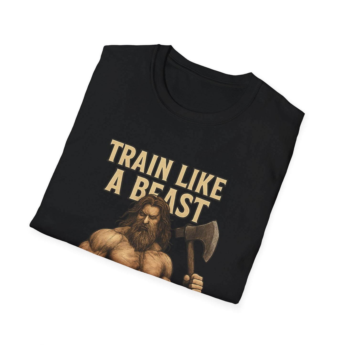 Train Like a Beast Unisex T-Shirt | Fitness Motivation Tee, Gym Shirt, Gift for Workout Enthusiasts, Bodybuilding Apparel, Activewear