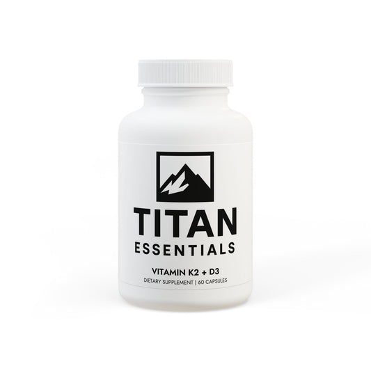 Vitamin K2 + D3 Supplement (60 Capsules) Titan Essentials
